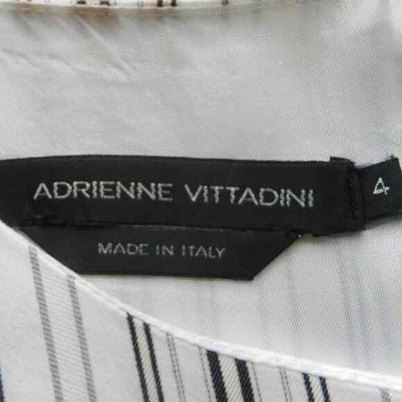 Designer Adrienne Vittadini, women's sleeveless striped dress, size 4 - Picture 9 of 10